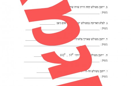 משולשים חישובי זוויות והיקף